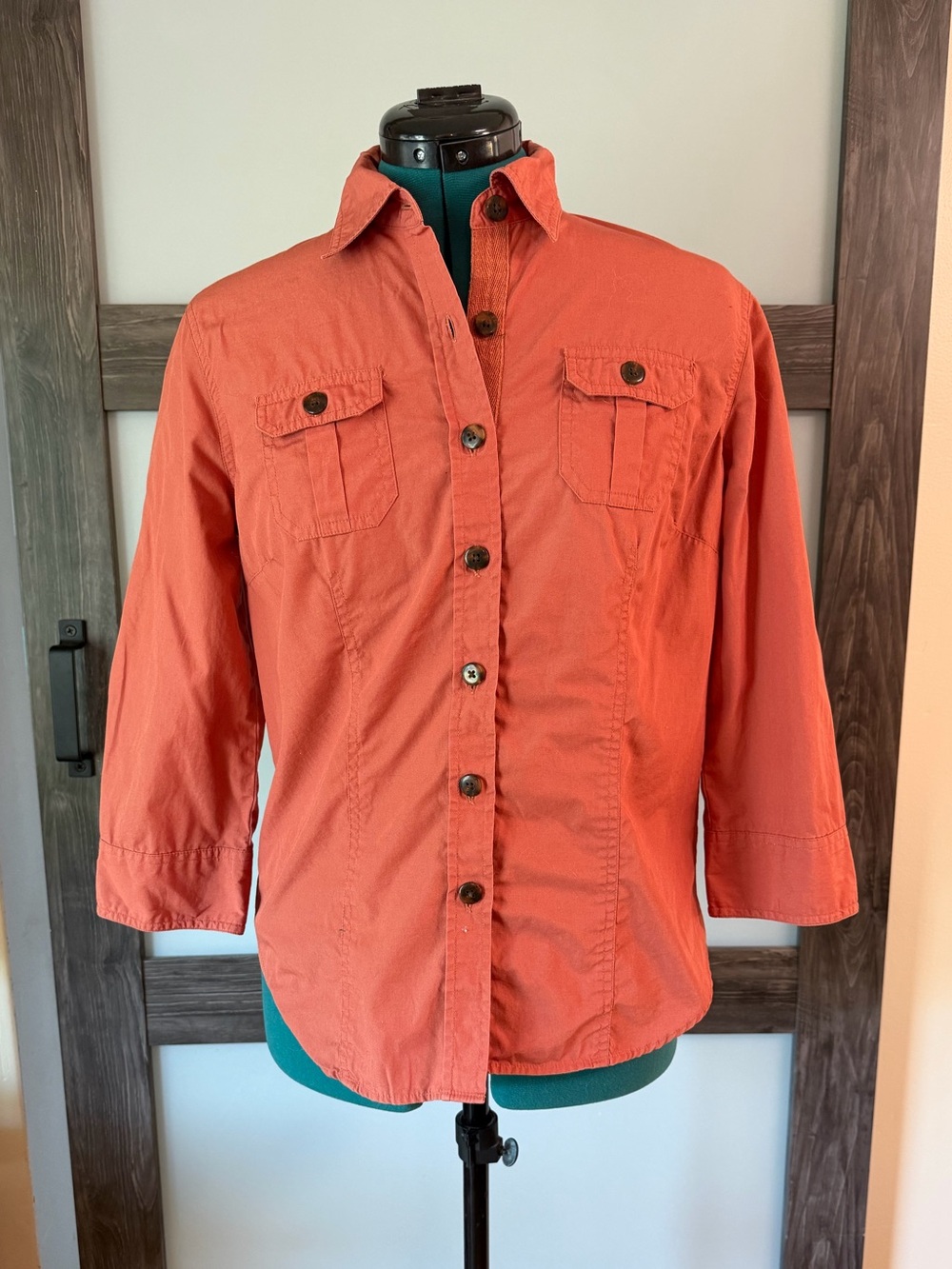 Van Heusen Coral Button-Front Utility Shirt
